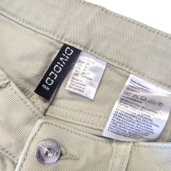 H&M Divided High Waisted Tapered Neutral Pants 4 - Picture 3 of 3